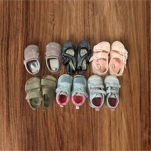 Used shoes bandle for girls summer sneakers sandals few sizes. Toddler size